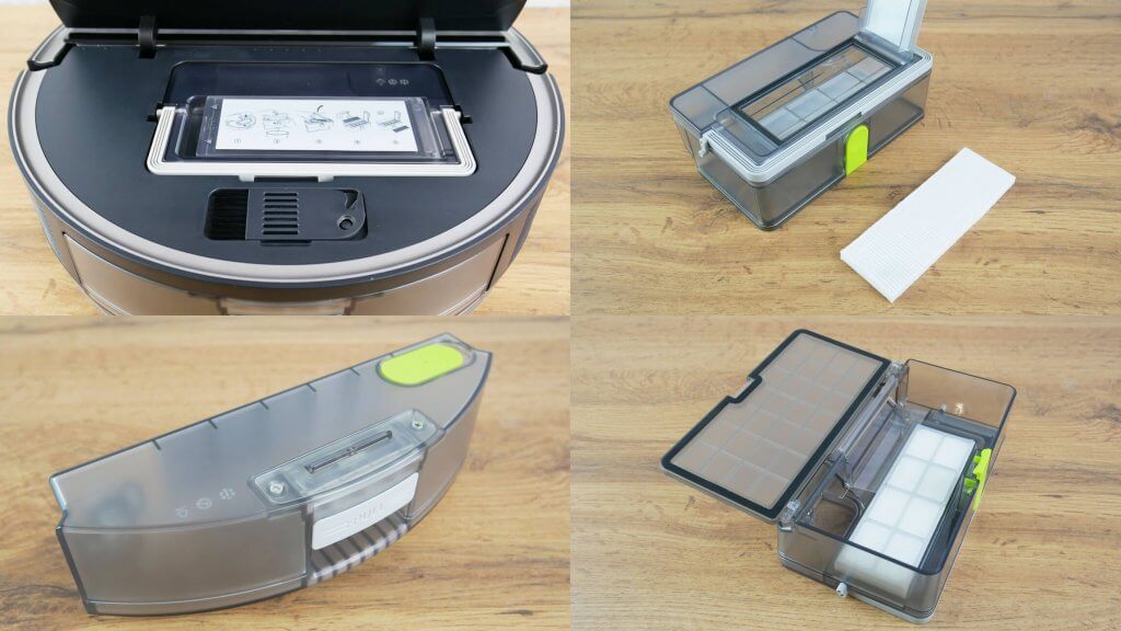 Dulkių surinkėjas ir vandens bakas