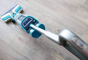 Teqqo Aquastick 3 en 1 POWER: Limpiador de alfombras inalámbrico con cepillo