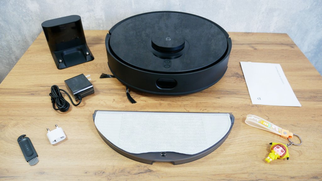 „Xiaomi Mijia“ roboto šepetėlio, kuris neblaško, pakuotės turinys