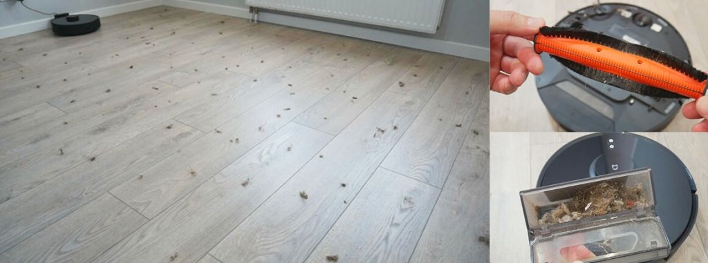 Apsauginė šepečių sistema nuo susivėlimo