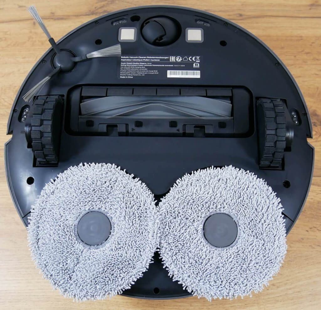 „Dreame Bot L10s Pro“: vaizdas iš apačios