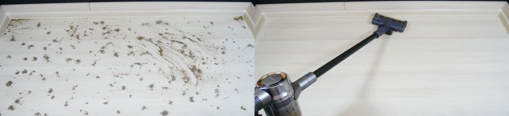 Šiukšlių surinkimas ant laminato grindų