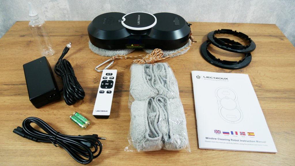 Liectroux HCR10: Įranga