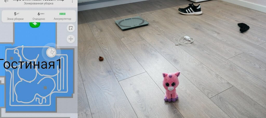 Dienos metu atpažinti ant grindų esančius objektus