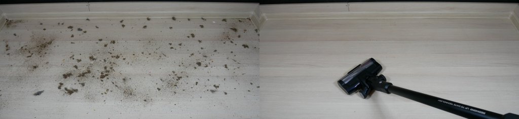 Zbiranje odpadkov na laminatnih tleh