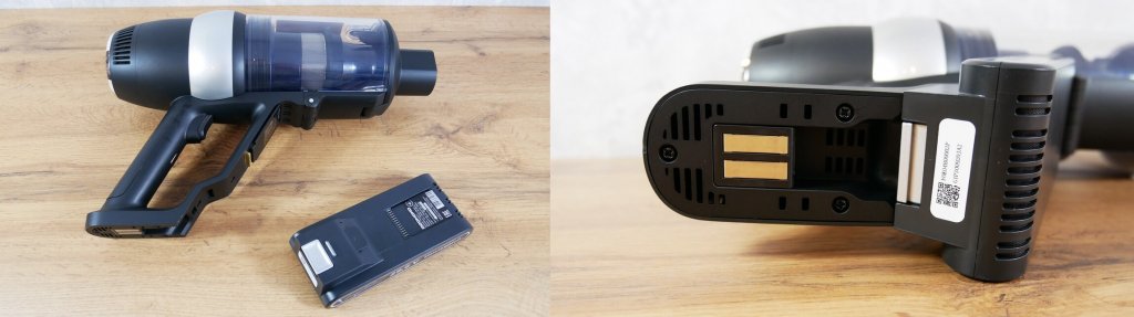 Kontakti za baterijo in polnjenje