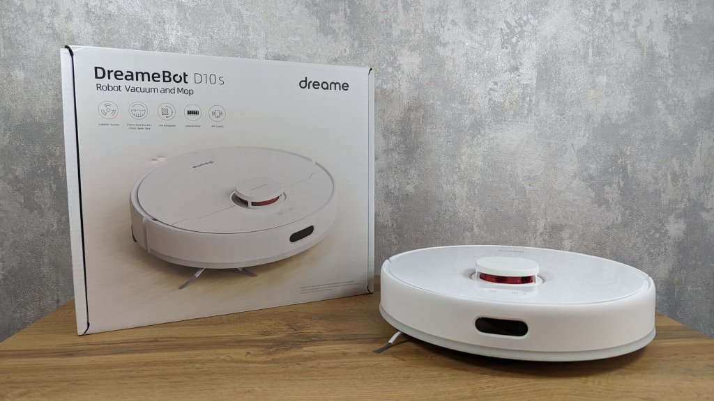 Dreame Bot D10s: robotas ir dėžutė