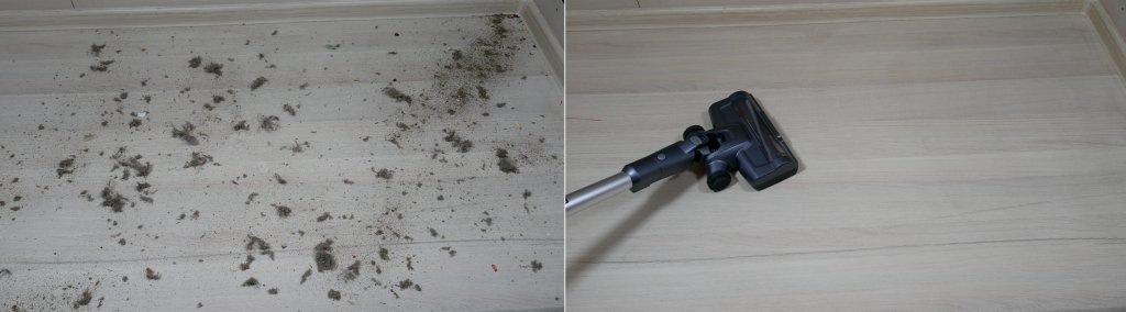 Šiukšlių surinkimas ant laminato grindų