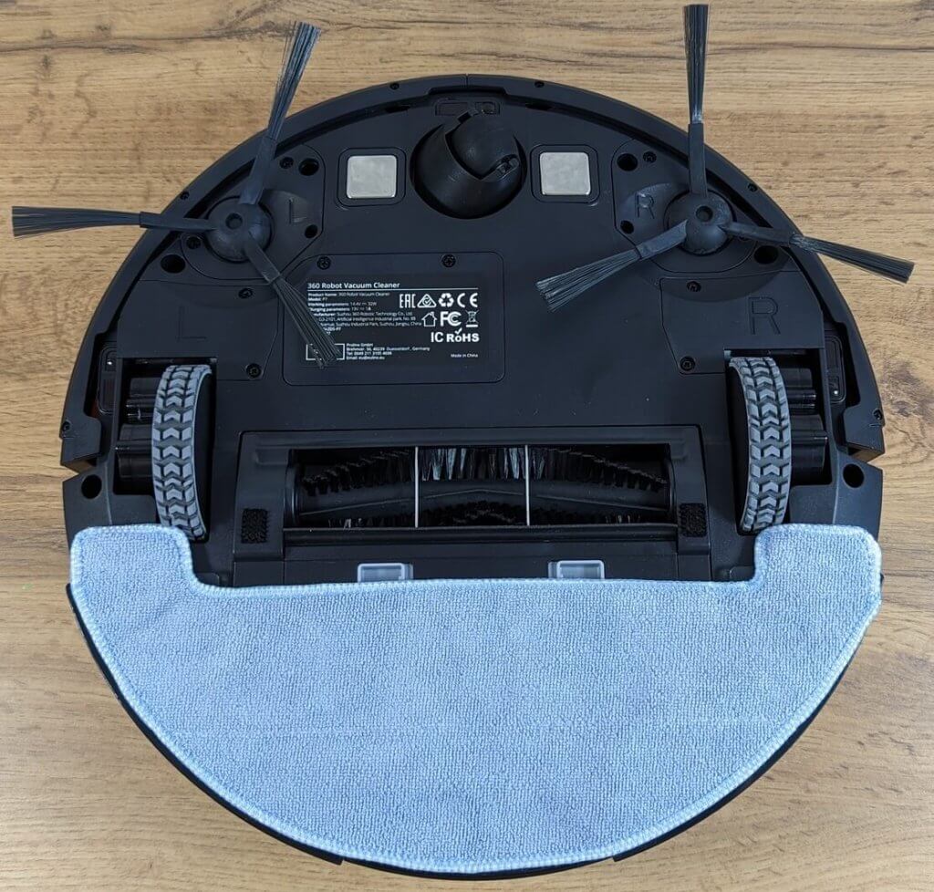 360 P7: Vaizdas iš apačios