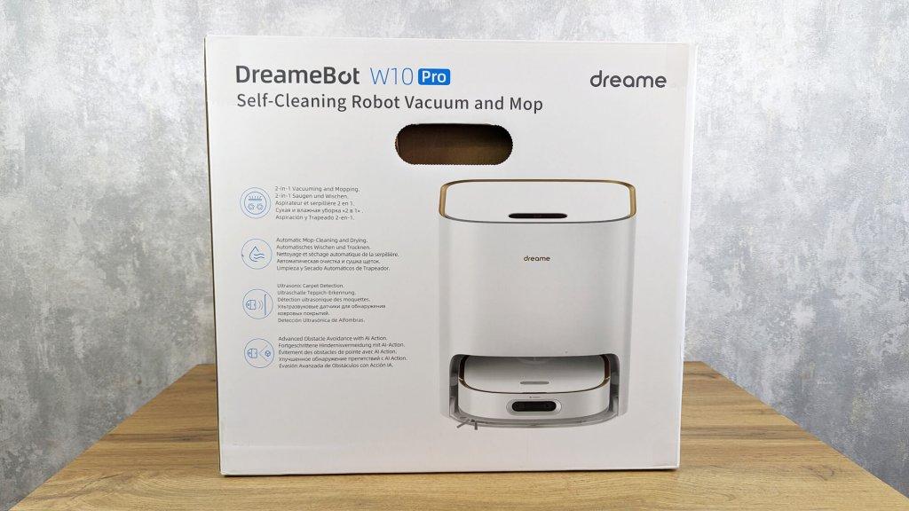 „Dreame Bot W10 Pro“ dėžutė