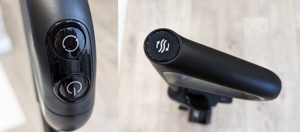 Dreame M12: Botones en el mango