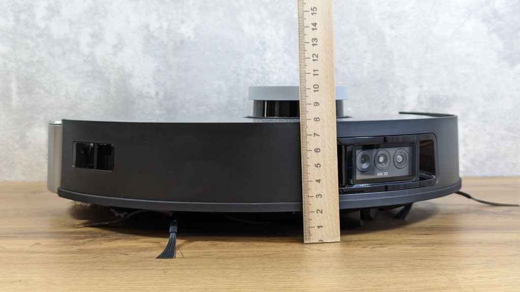 „Ecovacs Deebot X1 Omni“: kūno aukštis