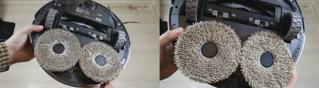 Servetėlių skalavimo kokybė