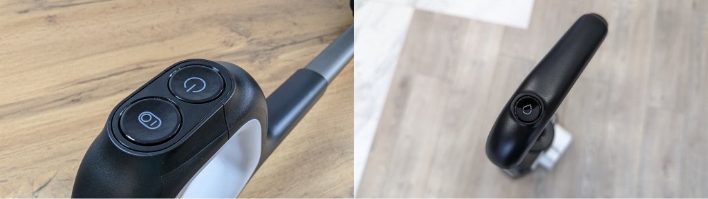 Roborock Dyad Pro: Botones en el mango