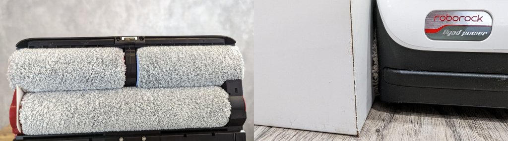 Roborock Dyad Pro: Los rodillos llegan hasta los bordes