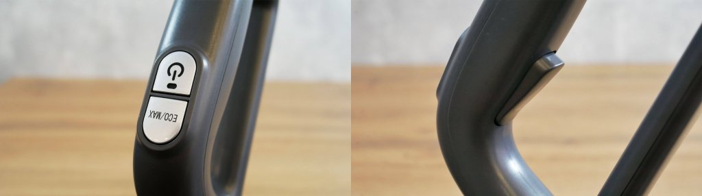 „Atvel F16 Ultimate“: mygtukai ant rankenos