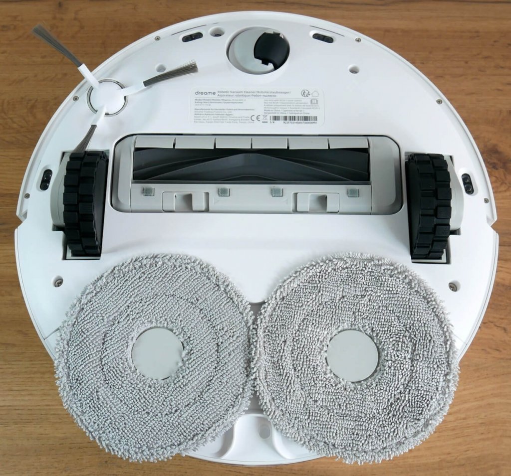 Dreame Bot L10 Ultra: vaizdas iš apačios