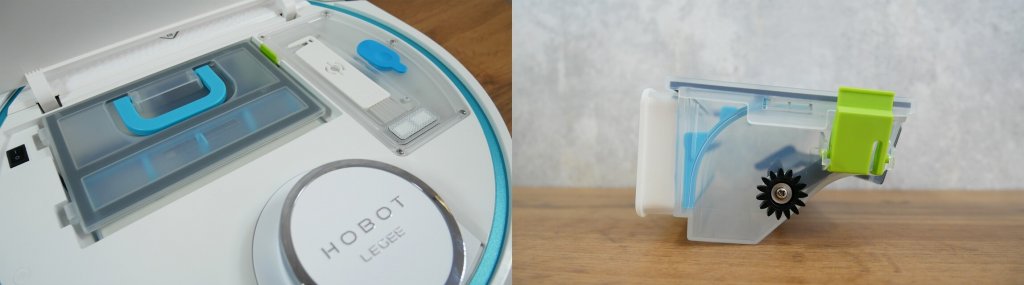 Hobot LEGEE-D8: Zbiralnik prahu