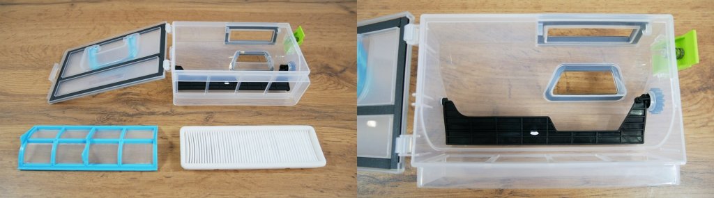 Hobot LEGEE-D8: ECOpress in sistem filtracije