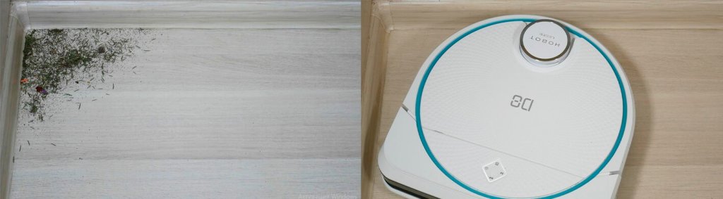 Pometanje smeti v kotu