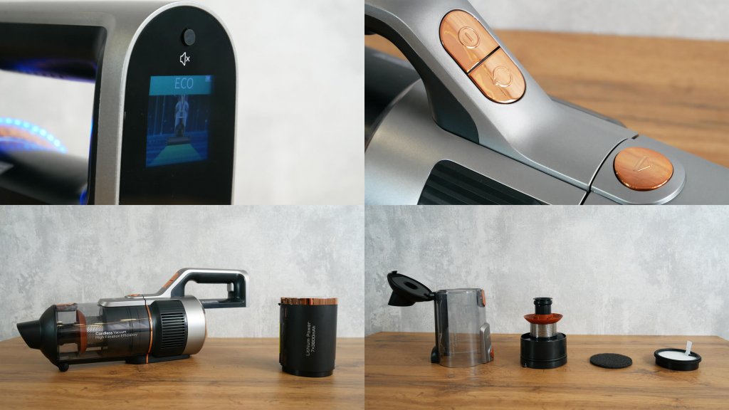 Jimmy HW10 Pro: Zasnova ročnega sesalnika