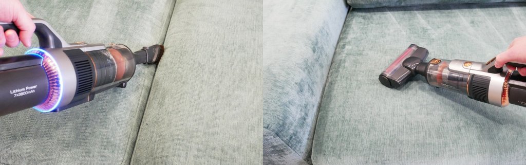 Uporaba ročnega sesalnika