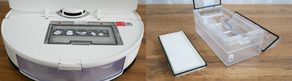 Roborock S8: Zbiralnik prahu