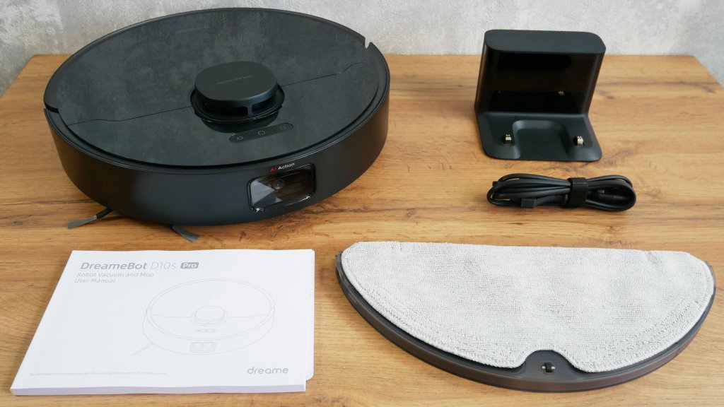 „Dreame Bot D10s Pro“: kas yra dėžutėje