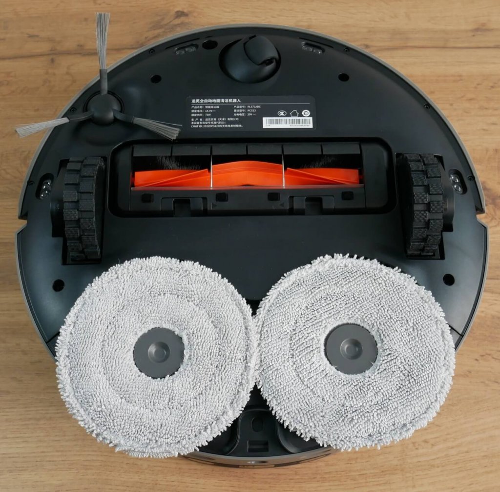 „Dreame Bot X10 Pro“: vaizdas iš apačios