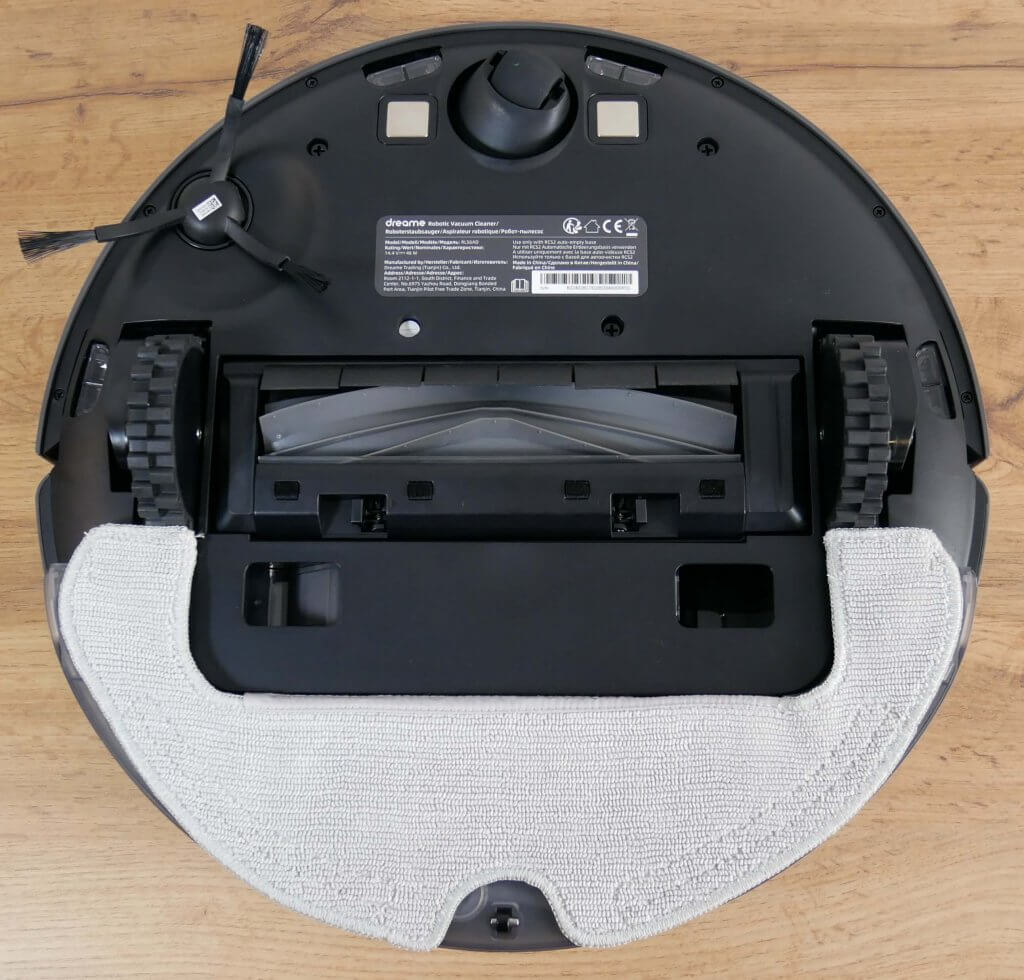 „Dreame Bot D10s Plus“: vaizdas iš apačios