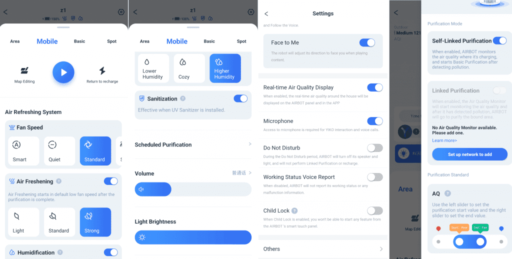 ECOVACS AIRBOT Z1: Savybės