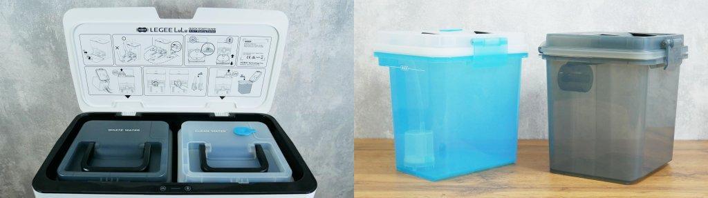 Hobot LEGEE LuLu: vandens talpyklos