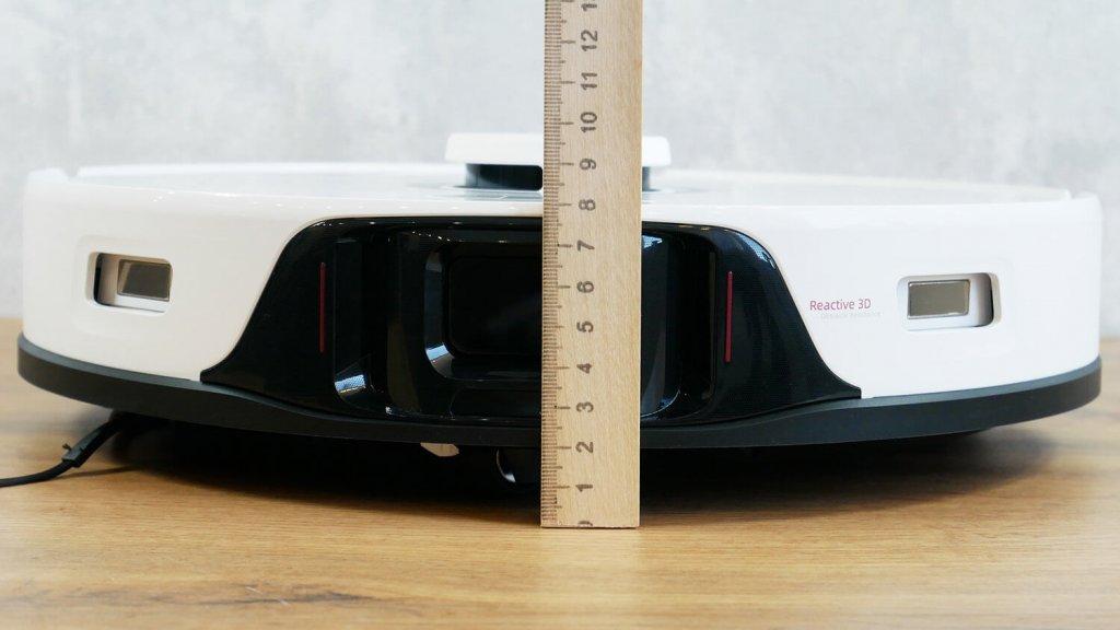 „Roborock S8 Pro Ultra“: kūno aukštis