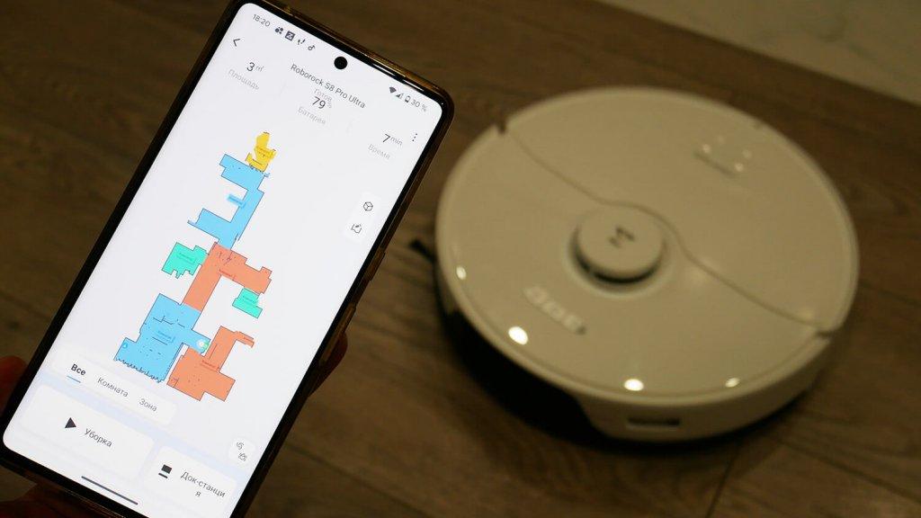 „Roborock S8 Pro Ultra“: programėlių valdymas