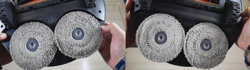 Servetėlių skalavimo kokybė