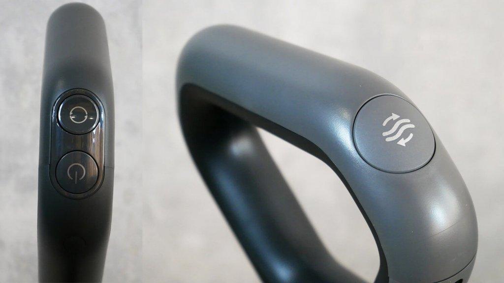 Dreame H12 Core: Botones en el mango