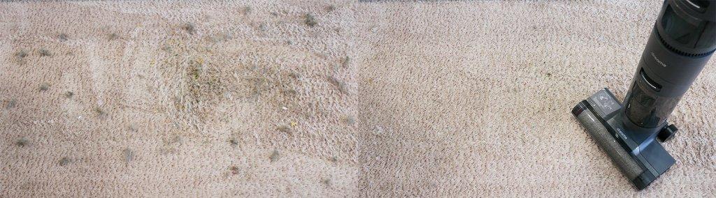 Dreame H12 Core: Limpieza de alfombras