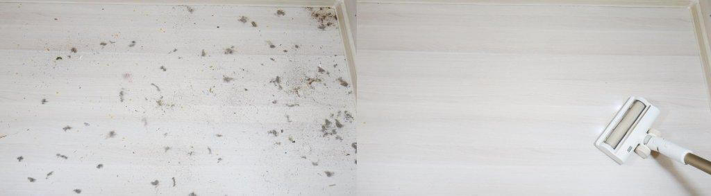 Dreame R10: Recogida de residuos en suelos laminados