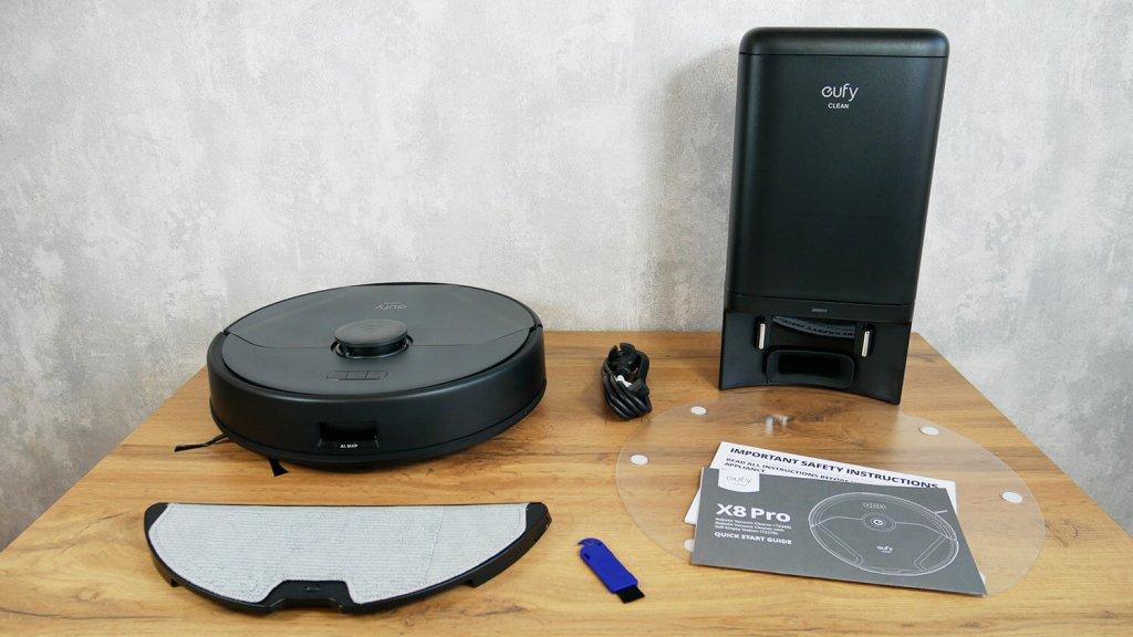 „Eufy Clean X8 Pro“: pakuotės turinys