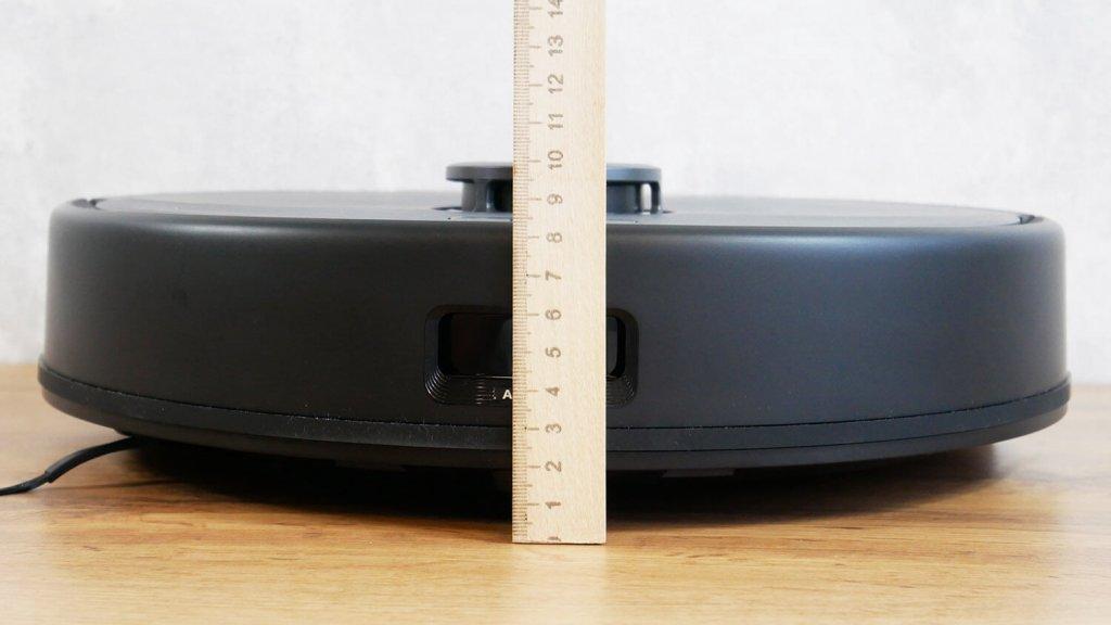 „Eufy Clean X8 Pro“: kūno aukštis