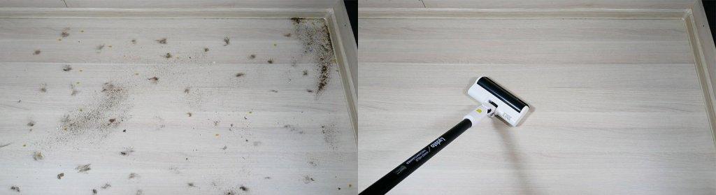 Lydsto H4: Recogida de residuos en suelos laminados