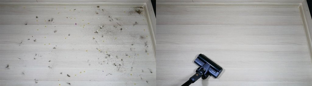 REDMOND VH1311: Recogida de residuos en suelos laminados