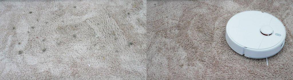 Limpieza de la alfombra