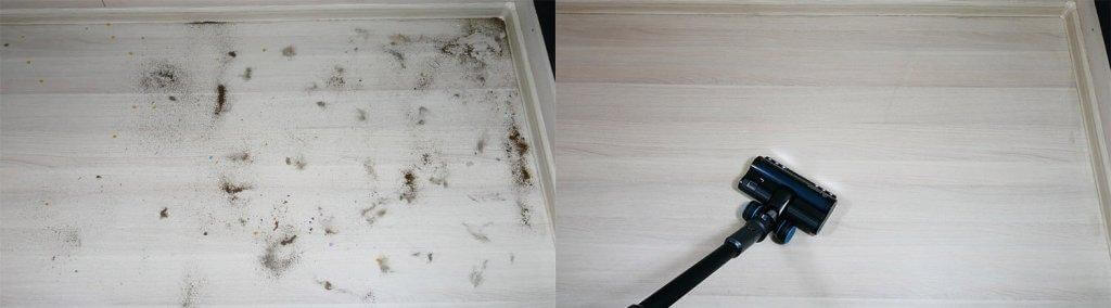 Evolution Smart Clean VCF2312: Zbiranje odpadkov na laminatnih tleh