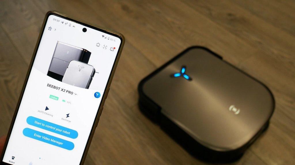 „Ecovacs Deebot X2 PRO“: Valdikliai