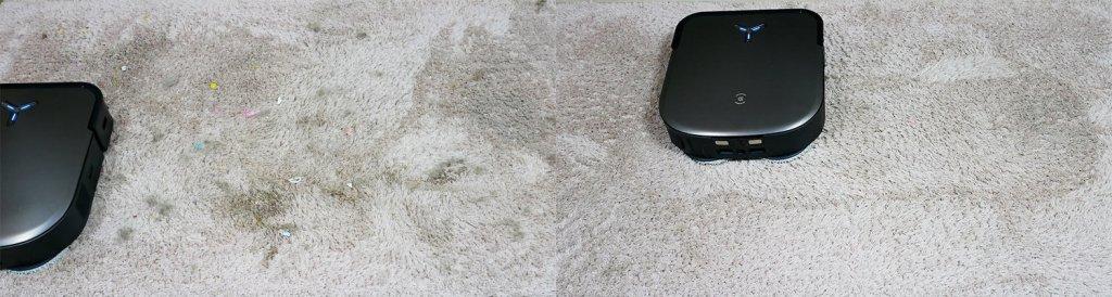 „Ecovacs Deebot X2 PRO“: kilimų valymas