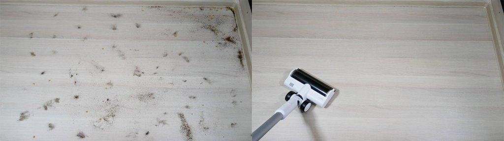 Lydsto V11H: Recogida de residuos en suelos laminados