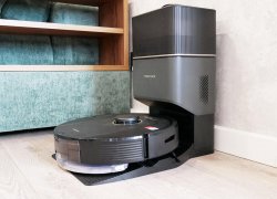 „Roborock Q5 Pro+“: du turbo šepečiai, savaiminis valymas, 5500 Pa galia
