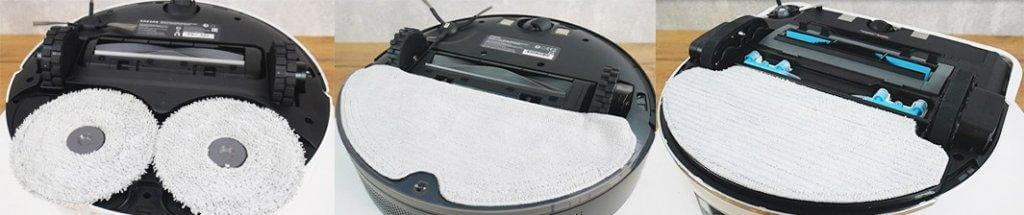 Robotinių dulkių siurblių servetėlių tipai