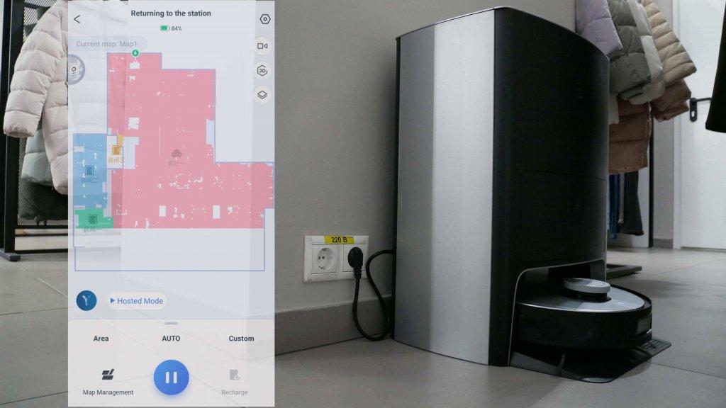 „Ecovacs“ navigacija didelėje teritorijoje